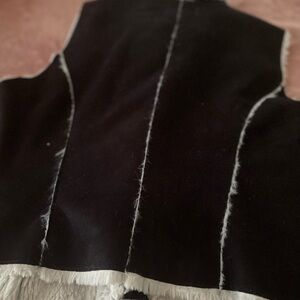 Ashley By 26 International Black and Cream Vest  size M